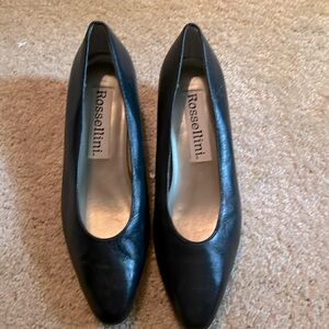 Rossellini Navy French Heel Pumps size8